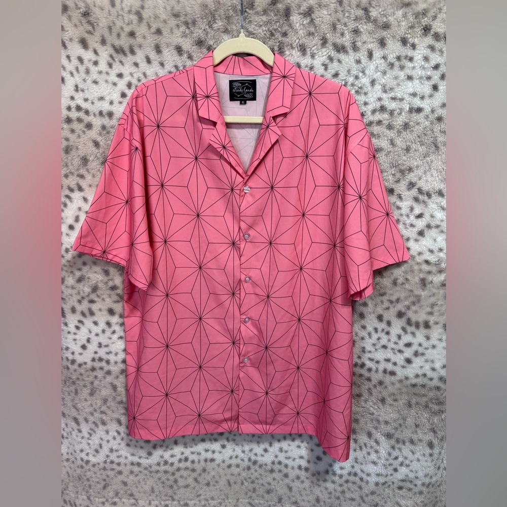 MENS GEOMETRIC BUTTON DOWN